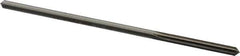 Made in USA - 0.1655" High Speed Steel 6 Flute Chucking Reamer - Straight Flute, 0.153" Straight Shank, 1-1/8" Flute Length, 4-1/2" OAL - Exact Industrial Supply