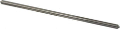 Made in USA - 0.168" High Speed Steel 6 Flute Chucking Reamer - Straight Flute, 0.1595" Straight Shank, 1-1/8" Flute Length, 4-1/2" OAL - Exact Industrial Supply