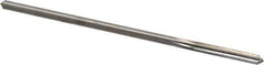 Made in USA - 0.1685" High Speed Steel 6 Flute Chucking Reamer - Straight Flute, 0.1595" Straight Shank, 1-1/8" Flute Length, 4-1/2" OAL - Exact Industrial Supply