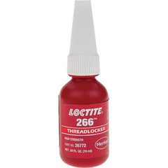 Loctite - 10 mL, Red, High Strength Threadlocker - Series 266 - Exact Industrial Supply