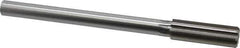 Made in USA - 0.811" High Speed Steel 8 Flute Chucking Reamer - Straight Flute, 5/8" Straight Shank, 2-1/2" Flute Length, 9-1/2" OAL - Exact Industrial Supply