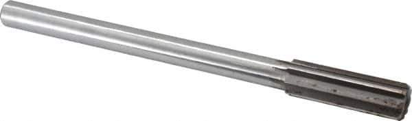 Made in USA - 0.825" High Speed Steel Chucking Reamer - Straight Flute, Straight Shank - Exact Industrial Supply