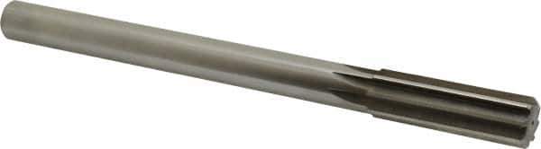 Made in USA - 0.847" High Speed Steel Chucking Reamer - Straight Flute, Straight Shank - Exact Industrial Supply