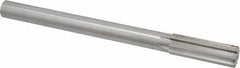 Made in USA - 0.861" High Speed Steel Chucking Reamer - Straight Flute, Straight Shank - Exact Industrial Supply
