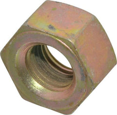 Value Collection - 3/4-10 UNC Steel Right Hand Heavy Hex Nut - 1-1/4" Across Flats, 47/64" High, Zinc Yellow Dichromate Finish - Exact Industrial Supply