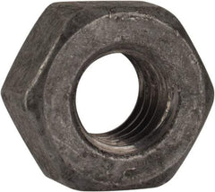 Value Collection - 5/16-18 UNC Steel Right Hand Heavy Hex Nut - 9/16" Across Flats, 19/64" High, Hot Dipped Galvanized Finish - Exact Industrial Supply