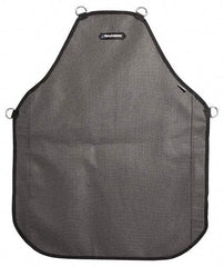 HexArmor - 24 x 30" Cut Resistant Bib Apron - SuperFabric, 23 oz Material, Gray, 0 Pockets, Hook & Loop Closure - Exact Industrial Supply