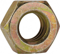 Made in USA - 3/8-16 UN Steel Right Hand Machine Screw Hex Nut - 5/8" Across Flats, 0.257" High, Cadmium-Plated Finish - Exact Industrial Supply