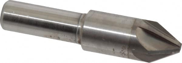 M.A. Ford - 1/2" Head Diam, 3/8" Shank Diam, 6 Flute 60° Solid Carbide Countersink - Exact Industrial Supply