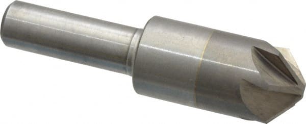 M.A. Ford - 5/8" Head Diam, 3/8" Shank Diam, 6 Flute 100° Solid Carbide Countersink - Exact Industrial Supply