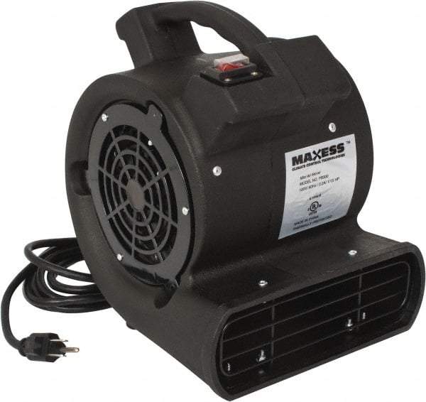 Maxess Climate Control Technologies - 5-3/4" Blade, Direct Drive, 1/15 hp, 300 CFM, Blower Fan - 2 Amps, 120 Volts, 1 Speed, Single Phase - Exact Industrial Supply