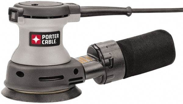Porter-Cable - 5" Pad, 12,000 OPM, Electric Orbital Sander - Round, Palm Sander, 1.9 Amps - Exact Industrial Supply