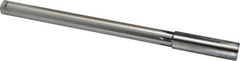 Made in USA - 43/64" Carbide-Tipped 6 Flute Chucking Reamer - Straight Flute, Straight Shank, 2-1/4" Flute Length, 9" OAL - Exact Industrial Supply