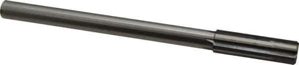 Made in USA - 49/64" Carbide-Tipped 6 Flute Chucking Reamer - Straight Flute, Straight Shank, 2-1/2" Flute Length, 9-1/2" OAL - Exact Industrial Supply