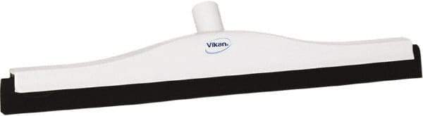 Vikan - 20" Foam Rubber Blade Bench Squeegee - Double Edge, White, Plastic Holder - Exact Industrial Supply