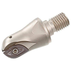 Iscar - 1-1/4" Cut Diam, 1.024" Max Depth of Cut, 3.071" OAL, Indexable Ball Nose End Mill - 2.087" Head Length, M16 Modular Connection, BCM-M Toolholder, BCR... Insert - Exact Industrial Supply