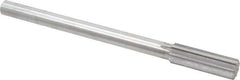 Made in USA - 23/32" Cobalt 8 Flute Chucking Reamer - Straight Flute, 0.5615" Straight Shank, 2-1/4" Flute Length, 9" OAL - Exact Industrial Supply