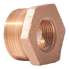 Merit Brass - Brass & Chrome Pipe Fittings Type: Hex Bushing End Connections: MNPT x FNPT - Exact Industrial Supply