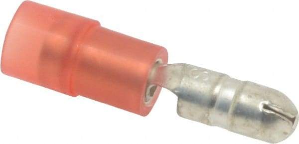 3M - 22 to 18 AWG Crimp Bullet Connector - Red Nylon Insulation - Exact Industrial Supply