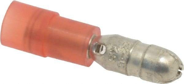 3M - 22 to 18 AWG Crimp Bullet Connector - Red Nylon Insulation - Exact Industrial Supply