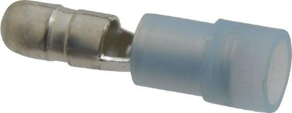 3M - 16 to 14 AWG Crimp Bullet Connector - 0.18" Bullet Diam, Blue Nylon Insulation - Exact Industrial Supply