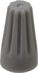 3M - 3, 22 to 2, 16 AWG, 300 Volt, Fire Resistant, Standard Twist on Wire Connector - Gray, 221°F - Exact Industrial Supply