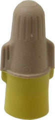 3M - 2, 22 to 3, 12 AWG, 600 Volt, Flame Retardant, Wing Twist on Wire Connector - Tan & Yellow, 221°F - Exact Industrial Supply