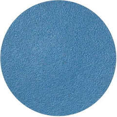 Merit Abrasives - 3" Disc Diam, 80 Grit, Zirconia Alumina Quick Change Disc - Type R Attaching System, Coated, Blue, Medium Grade, 20,000 RPM - Exact Industrial Supply