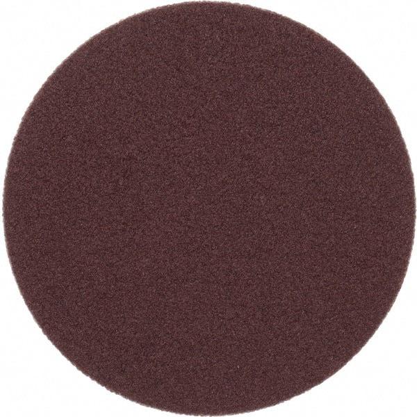 Merit Abrasives - 2" Diam, 120 Grit Aluminum Oxide Adhesive PSA Disc - Medium Grade, Black, Cloth Backing, Flexible - Exact Industrial Supply