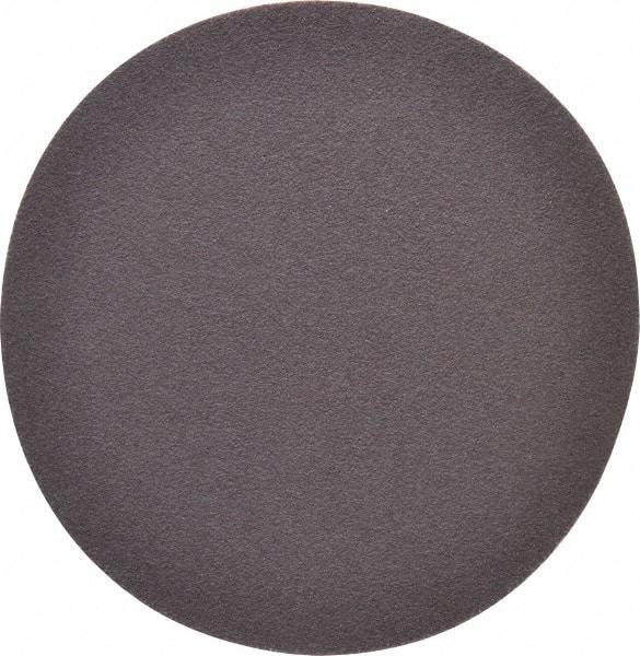 Merit Abrasives - 5" Diam, 80 Grit Aluminum Oxide Adhesive PSA Disc - Coarse Grade, Black, Cloth Backing, Flexible - Exact Industrial Supply