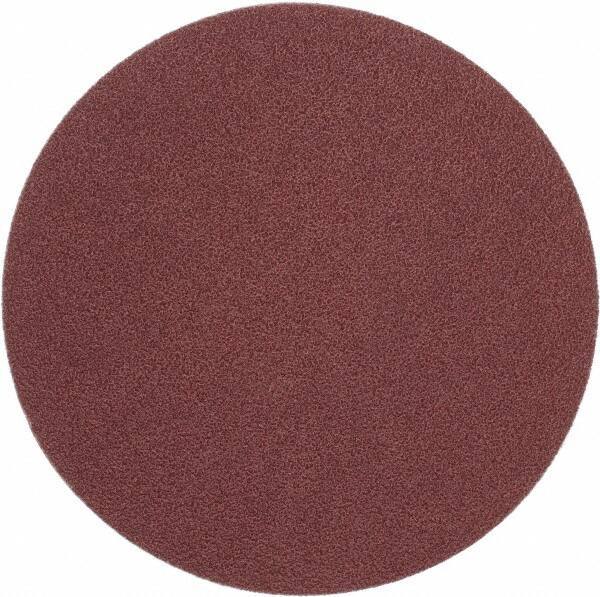 Merit Abrasives - 6" Diam, 50 Grit Aluminum Oxide Adhesive PSA Disc - Coarse Grade, Black, Cloth Backing, Flexible - Exact Industrial Supply