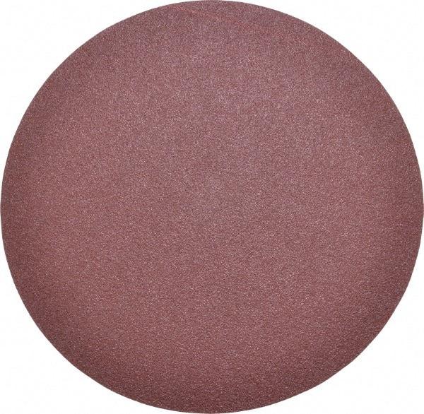 Merit Abrasives - 6" Diam, 120 Grit Aluminum Oxide Adhesive PSA Disc - Medium Grade, Black, Cloth Backing, Flexible - Exact Industrial Supply