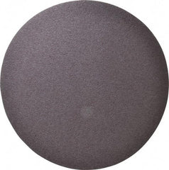 Merit Abrasives - 12" Diam, 36 Grit Aluminum Oxide Adhesive PSA Disc - Very Coarse, Black, Cloth Backing, Flexible - Exact Industrial Supply