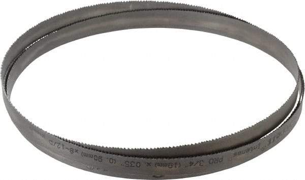 Starrett - 8 to 12 TPI, 8' 11" Long x 3/4" Wide x 0.035" Thick, Welded Band Saw Blade - Bi-Metal, Toothed Edge, Raker Tooth Set, Contour Cutting - Exact Industrial Supply