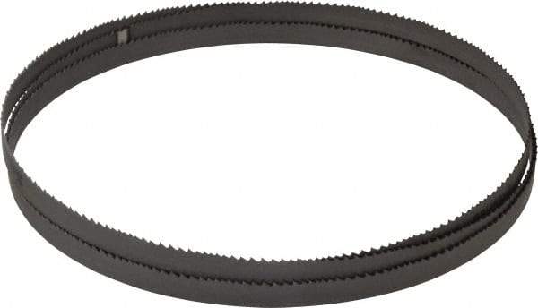 Starrett - 6 to 10 TPI, 7' 5" Long x 1/2" Wide x 0.035" Thick, Welded Band Saw Blade - Bi-Metal, Toothed Edge, Raker Tooth Set, Contour Cutting - Exact Industrial Supply