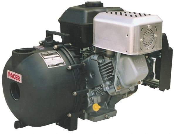 Value Collection - 6.5 HP, 3,600 RPM, 3 Port Size, Honda, Self Priming Engine Pump - Polyester, Carbon-Ceramic Shaft Seal - Exact Industrial Supply