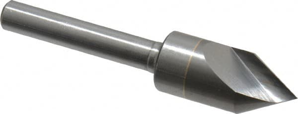 M.A. Ford - 1/2" Head Diam, 1/4" Shank Diam, 1 Flute 60° Solid Carbide Countersink - Exact Industrial Supply