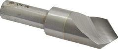 M.A. Ford - 3/4" Head Diam, 1/2" Shank Diam, 1 Flute 90° Solid Carbide Countersink - Bright Finish, 3" OAL, 0.12" Nose Diam, Single End, Straight Shank, Right Hand Cut - Exact Industrial Supply