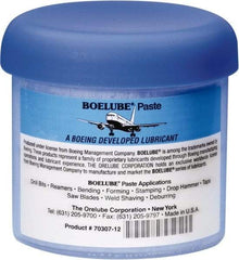 Boelube - BoeLube, 4 oz Jar Cutting Fluid - Paste, For Bending, Forming, Near Dry Machining (NDM) - Exact Industrial Supply