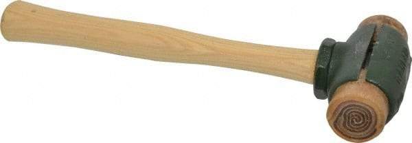 Garland - 2 Lb Head 1-1/2" Face Rawhide Split Head Hammer - 12-1/2" OAL, Wood Handle - Exact Industrial Supply