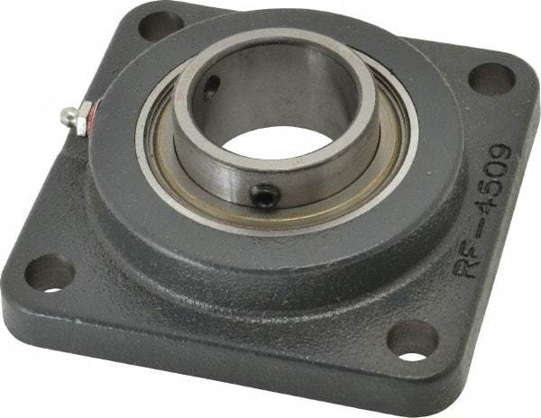 Browning - 1-15/16" ID, 5-5/8" OAL x 5-5/8" OAH 4-Bolt Flange - 5,216 Lb Static Cap, 7,889 Lb Dyn Cap, 4-3/8" Btw Mnt Hole Ctrs, Cast Iron - Exact Industrial Supply