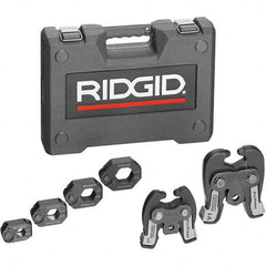 Presser Replacement Jaws; Jaw Size Range: 1-1/2″ to 2″; For Use With: RIDGID Standard Press Tools (CT-400, 320-E, RP 330-B, RP 330-C, or RP 340); Maximum Pipe Capacity (Inch): 1-1/2; Minimum Pipe Capacity: 2; Cuts Material Type: Copper, Stainless Steel; T