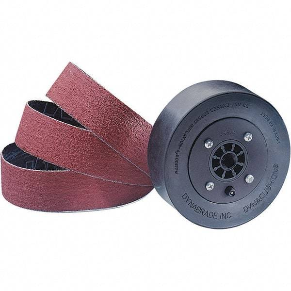 Dynabrade - 5" Wheel OD, 1-1/2" Wheel Width, 4,500 RPM, Composite, Pneumatic Wheel with Hub - 15-1/2" Long x 1-1/2" Wide, 5/8" Wheel Arbor Hole - Exact Industrial Supply