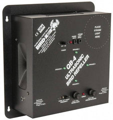 Quadblaster - 6,500 Sq Ft Coverage Electronic Animal Repellent - AC Adapter, Targets Birds - Exact Industrial Supply