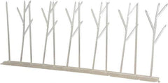 Bird-X - Plastic Bird Spikes - 4-1/2 Inch High x 2-1/4 Inch Wide x 10 Ft. Long x 0.5 Inch Thick - Exact Industrial Supply