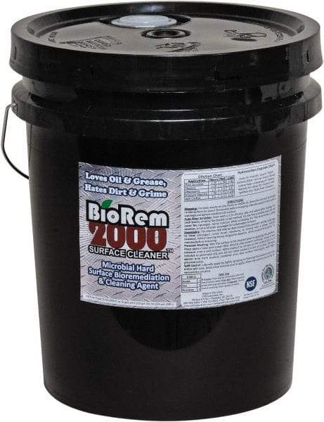 BioRem 2000 - 5 Gal Bucket All-Purpose Cleaner - Liquid, Odor-Free - Exact Industrial Supply