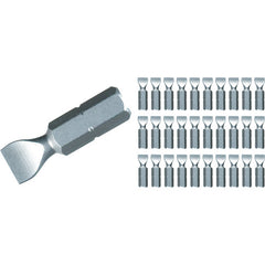 Square Contractor Grade Insert Bits #1 × 25mm (30 Piece Bulk Pack) - Exact Industrial Supply