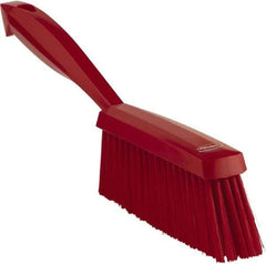 Vikan - 14" OAL, Polyester Staple Set Bench Brush - 2" Bristle Length, 6-3/8" Long Head, Red - Exact Industrial Supply