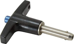 Gibraltar - 1/4" Diam, 3/4" Usable Length, T Handle, Quick Release Pin - Grade 304 Stainless Steel, Bright Finish - Exact Industrial Supply