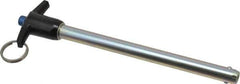 Gibraltar - 1/2" Diam, 6" Usable Length, T Handle, Quick Release Pin - Grade 4130 Steel, Zinc-Plated Finish - Exact Industrial Supply